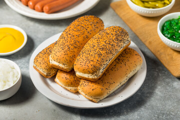 Homemade Poppyseed Hot Dog Buns