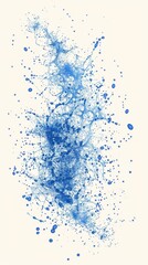 Obraz premium Digital image made of blue dots. image of medical research, viruses and bacteria.