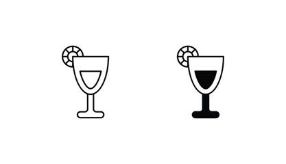 Drink icon design with white background stock illustration