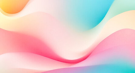 Abstract colorful background with soft gradients and wavy shapes