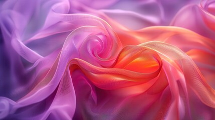 Obraz premium close up of a purple and orange fabric