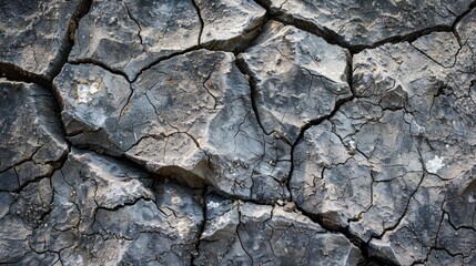 Fototapeta premium Textured Stone Surface Close-Up Showing Grains and Cracks