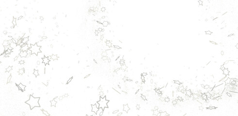 Festive Celestial Cascade: Mesmerizing 3D Illustration of Descending Christmas Stars