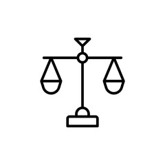 Balance Scale Icon for Legal and Justice Services