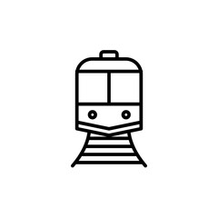 Train Icon for Public Transportation and Travel Apps