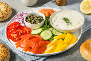 Salmon Lox Bagel Platter