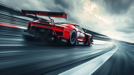dynamic racing car in motion thrilling highspeed automotive action photography