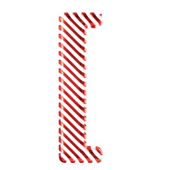 Obraz premium White symbol with red diagonal ultra thin straps