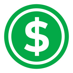 Obraz premium ikona znaku dolara, grafika wektorowa