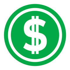 ikona znaku dolara, grafika wektorowa © robert6666