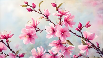 Obraz premium A beautiful floral composition with delicate light pink and white mixed flowers.