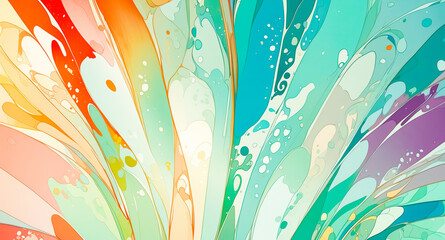 Abstract Swirling Colors