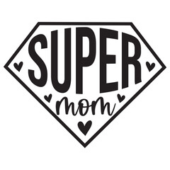 super mom SVG Art & Illustration