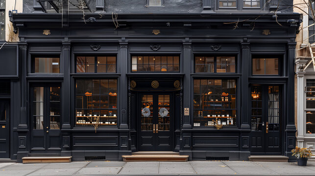Facade of a traditional French boutique