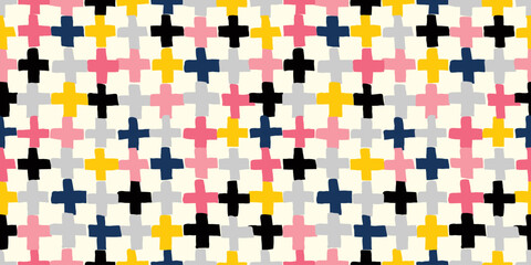 Geometric illustration background. Seamless pattern.Vector. 幾何学イラストパターン　背景素材
