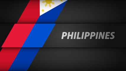 Edge background Philippines graphic and label.