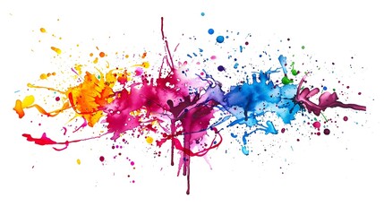 Naklejka premium Ink Splatter Abstract Design for Shirt and Sticker