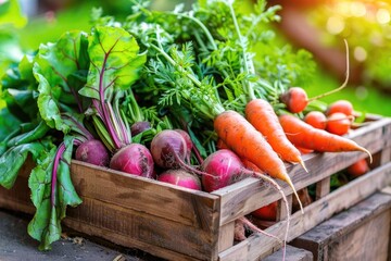 Farm Vegetables. Fresh Organic Vegetarian Ingredients from Local Farmer's Market