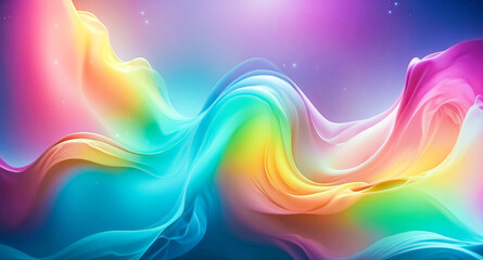 Abstract colorful waves background