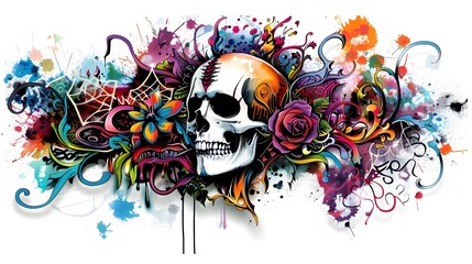 Streetwear Inspired Sticker Design for Trendy Shirt or Urban Art