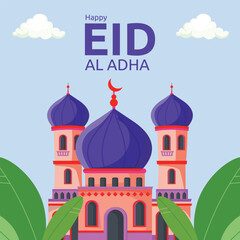 Eid Ul Adha Mubarak Islamic Festival Social Media Post Template