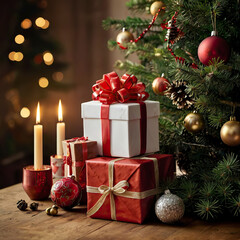 Christmas tree in the city