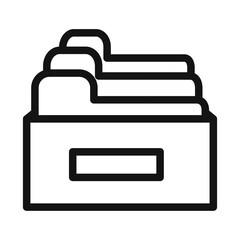 Digital Archive Storage System Icon for Efficient Document Management