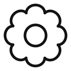 Blooming Flower Icon Representing Nature and Growth