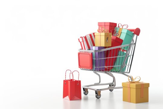 ecommerce promotional banner, eye-catching graphics, compelling call-to-action, isolated on white background