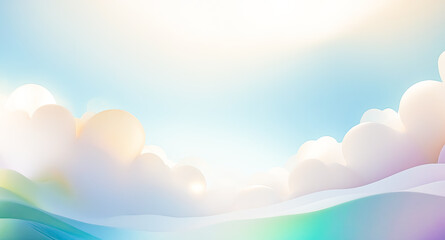Abstract Cloud and Sky Background
