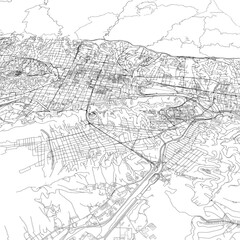 Fototapeta premium 3D illustration of city and urban in Caracas Venezuela