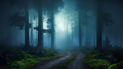 Foggy Forest Morning