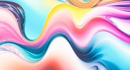 Fototapeta premium Abstract Colorful Wavy Background