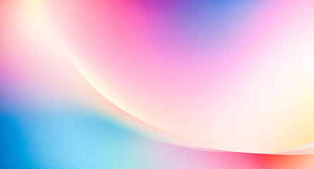 Abstract Gradient Background with Soft Curves and Pastel Colors