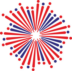 4th of july independence day typography clip art design on plain white transparent isolated background for card, shirt, hoodie, sweatshirt, apparel, tag, mug, icon, poster or badge