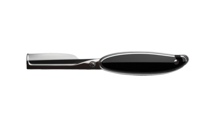 straight razor on transparent background