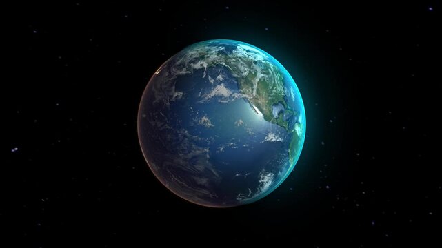 Realistic Earth Zoom to Countries from Space and Orbit Iceland Version 4K 60 FPS