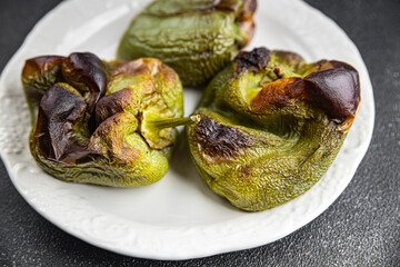pepper baked vegetable snack meal food on the table copy space food background rustic top view