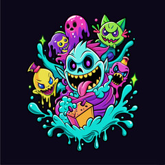 Fototapeta premium Playful Ghostly Figures 