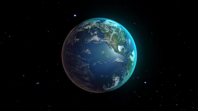 Realistic Earth Zoom to Countries from Space and Orbit Germany Version 4K 60 FPS