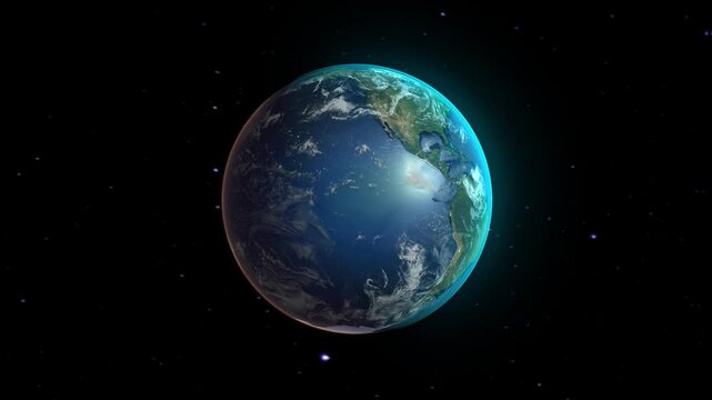 Realistic Earth Zoom to Countries from Space and Orbit Zimbabwe Version 4K 60 FPS