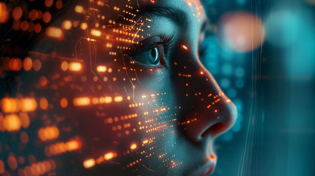 futuristic image neon colors