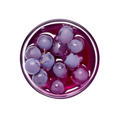 Fototapeta premium Fresh grape Juice on Transparent PNG
