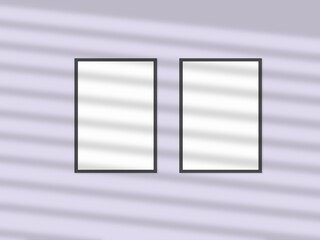 Picture frame hanging on a minimal wall