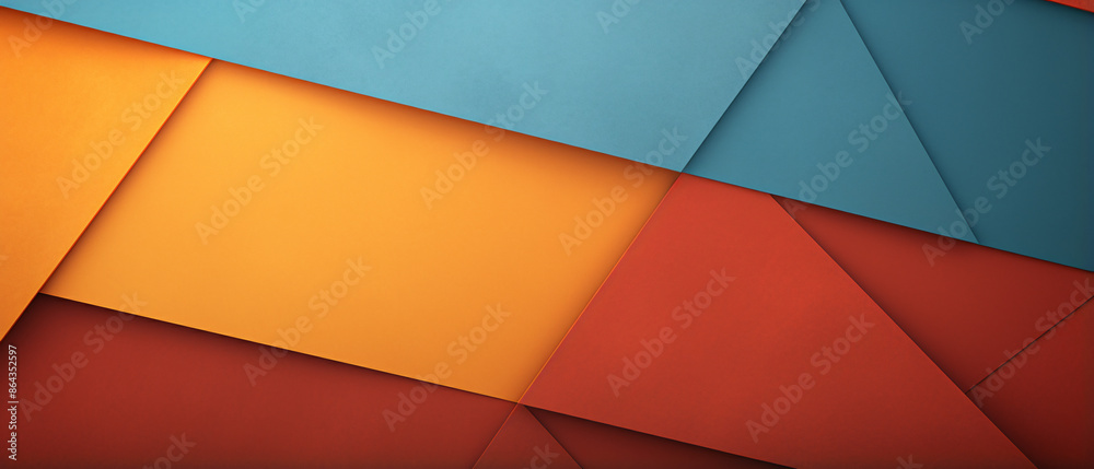 Poster Material design background featuring colorful, layered elements in a modern and sleek style.