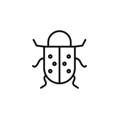 Software Bug Icon for Coding, Debugging, and IT Services