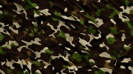 Fototapeta premium Camouflage army texture, khaki background camouflage, forest hunting print