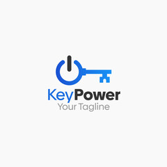 Key Power Logo Vector Template Design. Good for Business, Start up, Agency, and Organization
