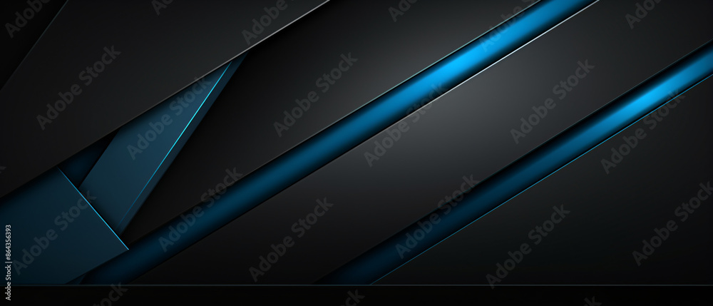 Aufkleber modern black blue abstract background. minimalist color scheme with contemporary design elements.
