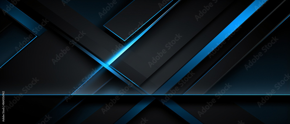 Poster modern black blue abstract background. minimalist color scheme with contemporary design elements.
